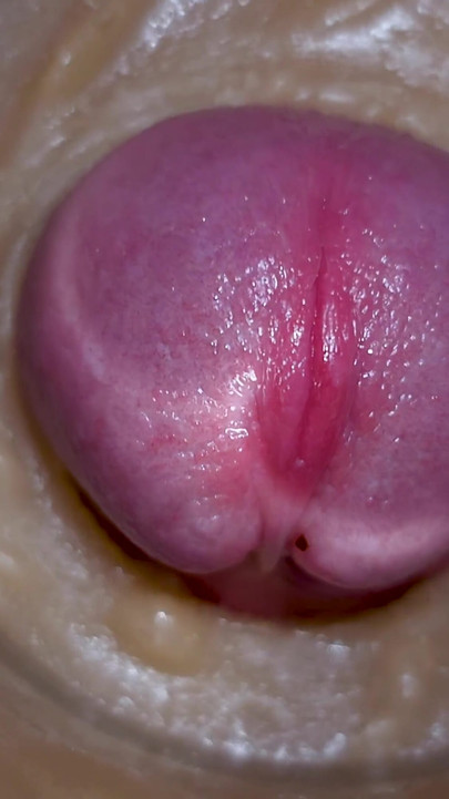 Extreme close up!  Injecting a large dose of sperm pussy toy Camera  4k | Clip 3