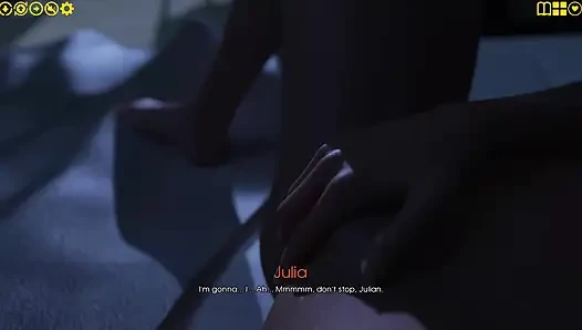 My Pleasure 10: Julian Watches Julia Finger Pussy Moaning His Name Kitchen Boobs