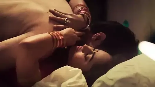 性感的tridha choudhary在他们的第一个晚上就有饥渴的性爱