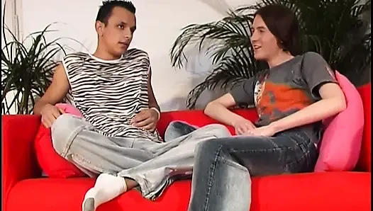 Horny twink gay gets his mouth and ass fucked by dirty lover