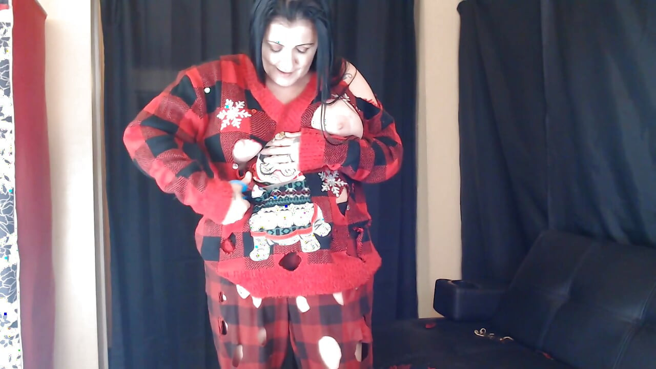 Trous dans les vêtements de Noël