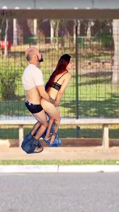 Sex In The Middle Of People Outdoors At The Bus Stop Lots Of Madness