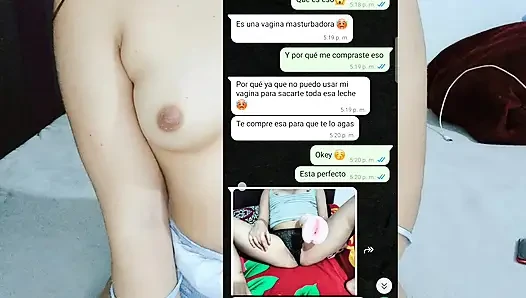 Ich sende Nachrichten zu meinem stiefbruder und masturbiere ihn am ende sehr gut bis zum orgasmus.
