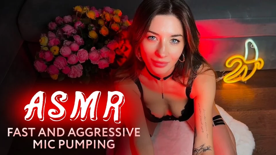 ASMR RELAX 🥰 A Passionate Brunette Fast and Aggressive Mic Pumping, Giving You Insane Tingles. Amy Haze