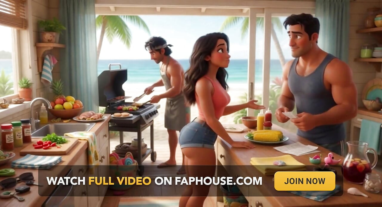 Beach House Jacuzi'de Partnerimin En Yakın Arkadaşıyla Gizli Yaz Sıcağı (Ai tarafından Üretildi)