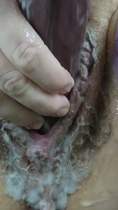 MILF Creamy BBC Dildo Fuck - Vibrator Orgasm | Clip 1
