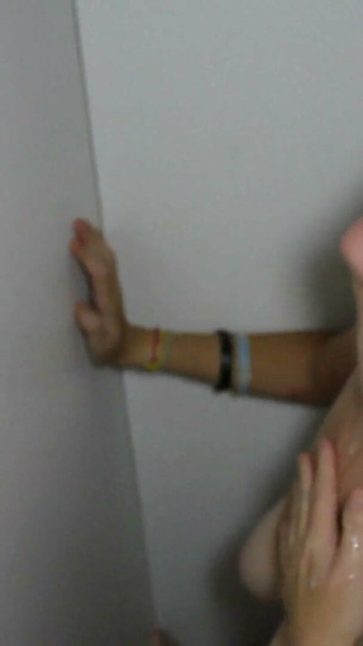 Swallowing Freckles Fuckbitch Big Saggy Tits Sperm Gulper Cunt Fuck in Glory Hole! | Clip 1