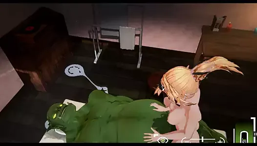 Orc Massage 3D Hentai Game, эпизод 3, девственный орк трахается