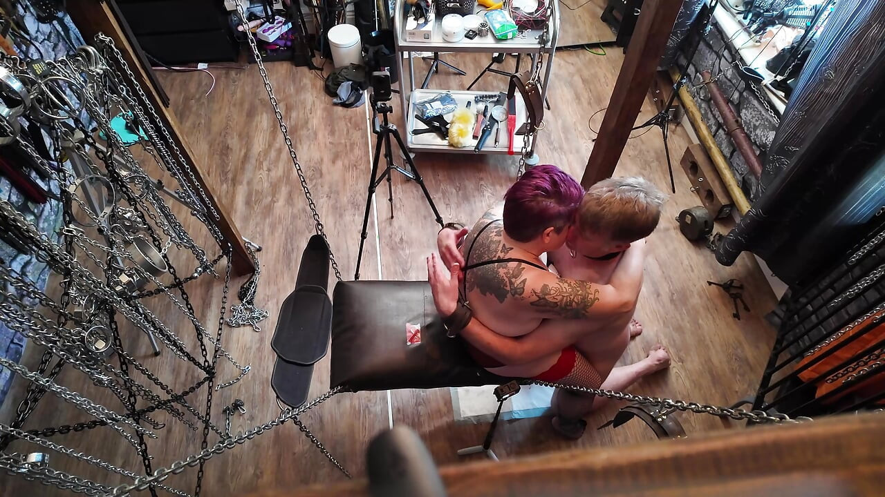 Mistress Izar & Latex Bubble in the dungeon Part 7