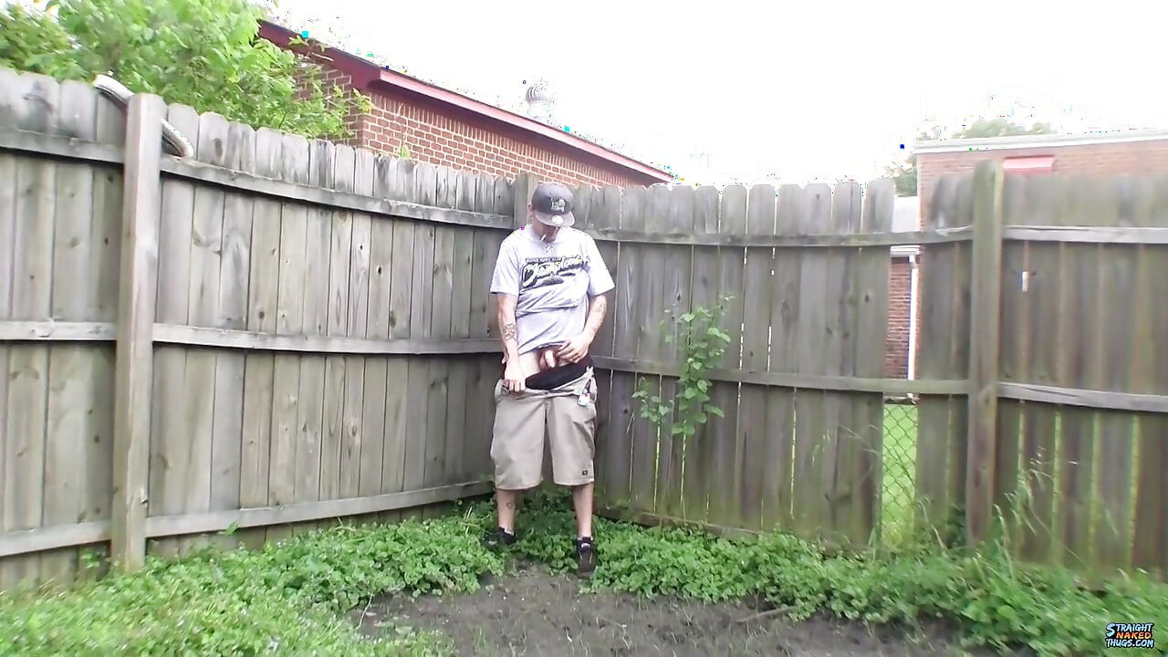Rough Straight Jock Lex Busts a Nutt Outdoors