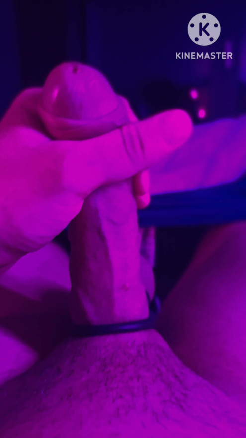 stroking a hard cock. Red-hot
