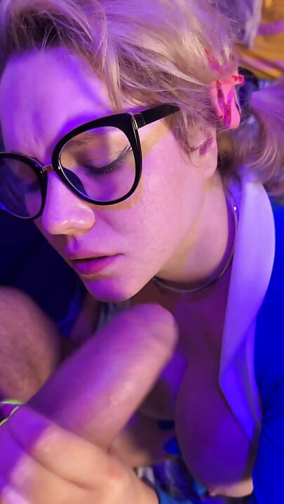 Insanely Sloppy Deepthroat BJ From Live Show - Throatfucked & Facial