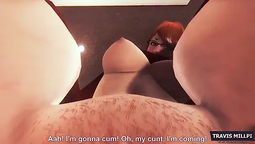 Seks threesome sama adik tiri rambut merah dan ibu tiri rambut cokelat