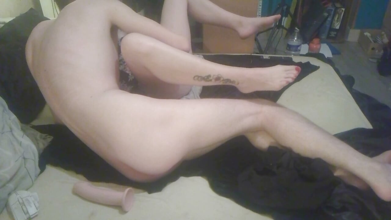 She takes her foot and then put it in my ass