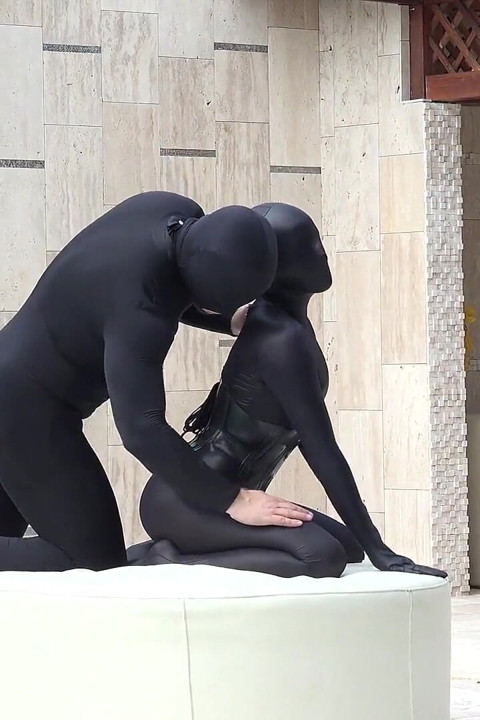 Pool Duo Black Fetish Fun