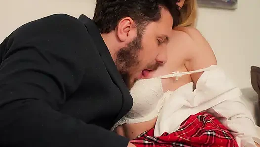 Schoolgirl Came For English Lesson But Got Anal Training Instead