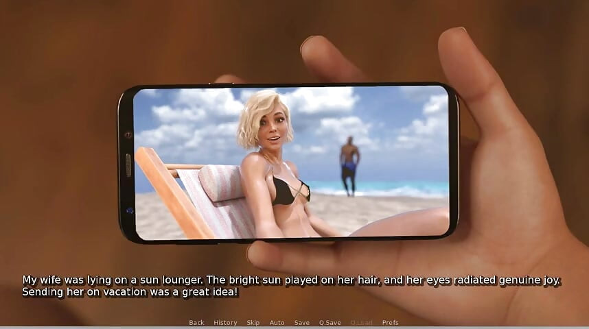 Моята Hotwife - Геймплей - Ролева игра - Ваканция - Съпругата взима BBC на плажа