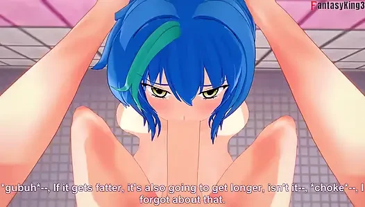Xenovia deepthroat on the shower - DXD NTR Madness Series