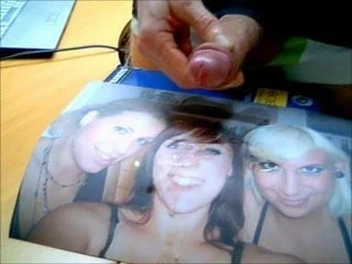 Mehrfach abspritzen auf Ficknutte - Multiple Cum on Pic