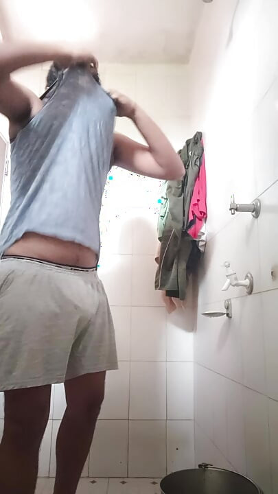 Secret bathroom fun with dick watching porn on after zeal pea with horny way