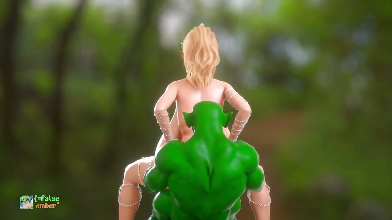3D Massive Huge Tits Forest Elf Repays Her Debt to the Orc