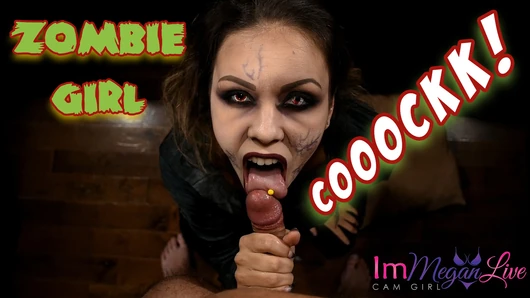 Une fille zombie avide de bite - immeganlive