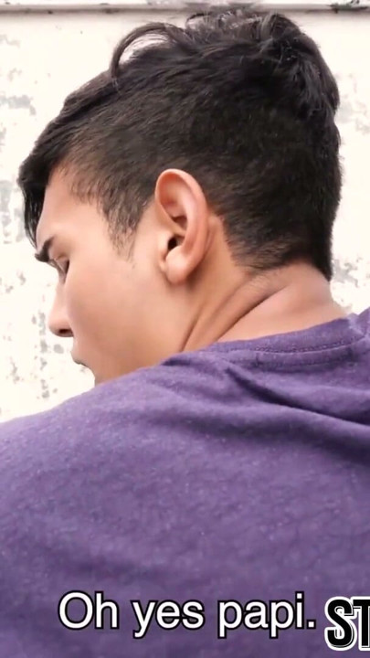 Straight young Latino fucked bareback doggy style | Clip 1