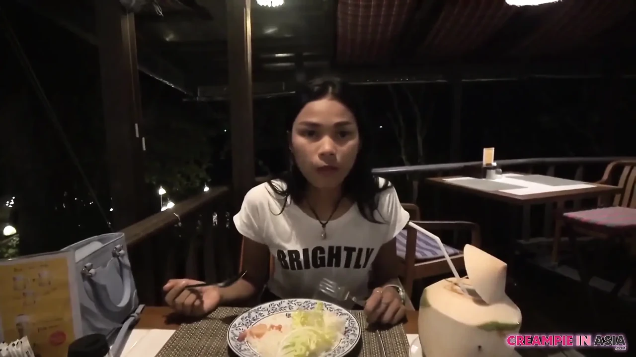 She did not move for a while with creampie in her