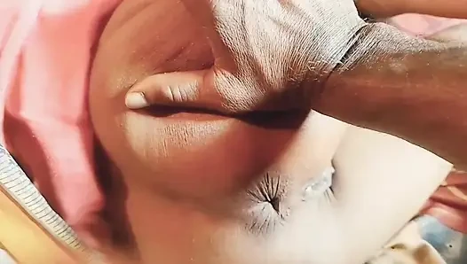 Boyfriend put his finger in girlfriend's ass at night, then look no furt...