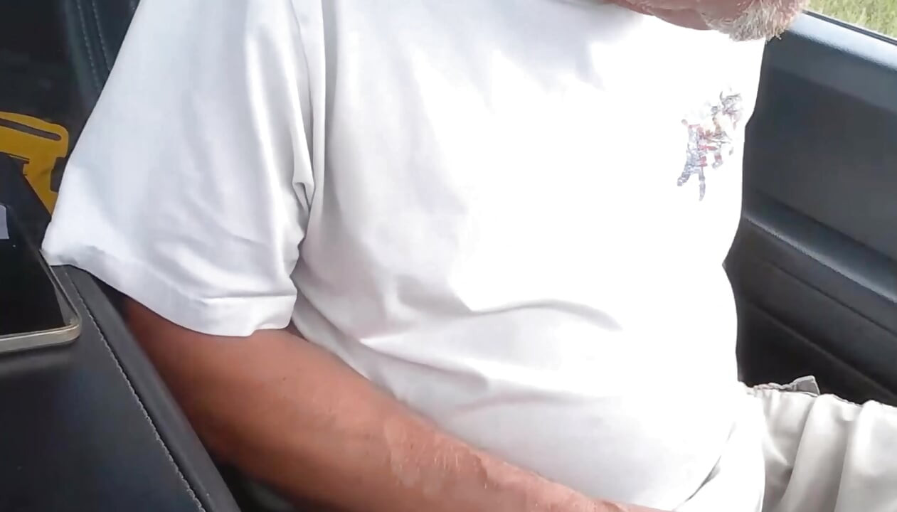 Stroking my cock with dirty panties in my truck on xhamster live.