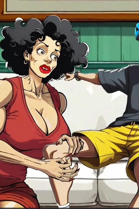 섹시한 미국 밀프 3 : 남편이 직장 만화 애니메이션에있는 동안 모든 결혼 한 창녀가 그것을 할