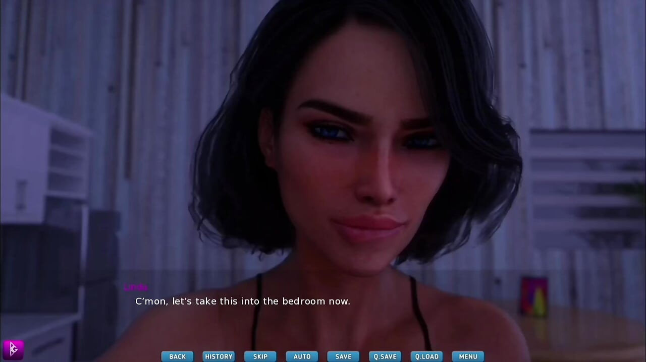 Nagy mellekkel és nagy segggel rendelkező hölgy végre keféli a crush-át - gameplay