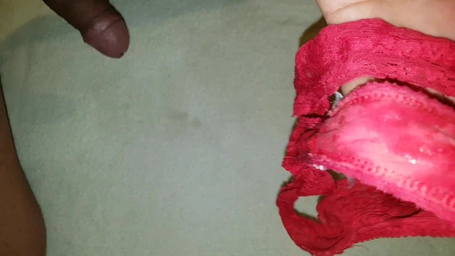 Huge cumload on Wife's used panties III