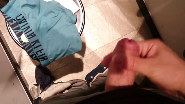 Public jerking AMD cumming in a store