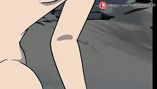 Аниса уничтожает Марка своей киской посреди города — Invincible Hentai