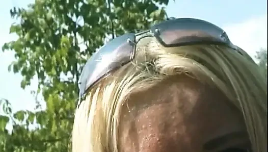 Hot Amateur Busty MILFs Masturbate Their Hairy Pussy Outdoors