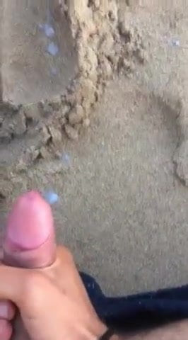 Cum in the beach