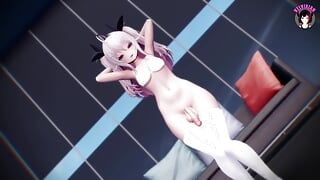 Enorme pik Futanari - sexy dans (3D Hentai)