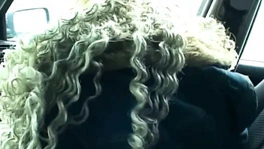 Pierced Pussy Dildo Stretch Squirting in The Car