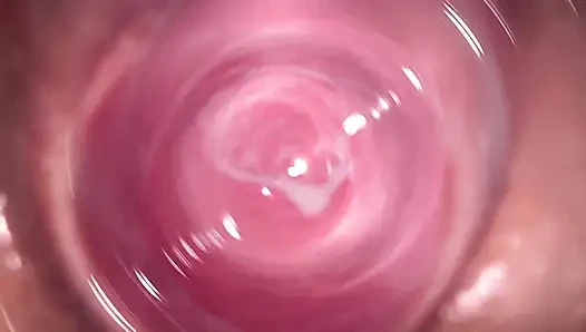 Kamera jauh di dalam vagina krim kecil Mia