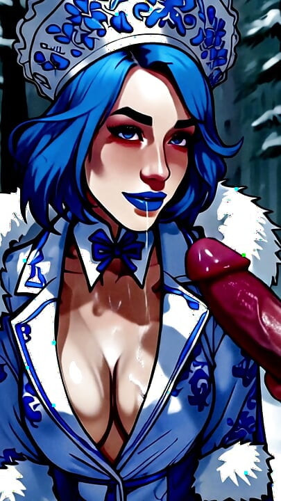 Warmed up the Snow Maiden with hot cum