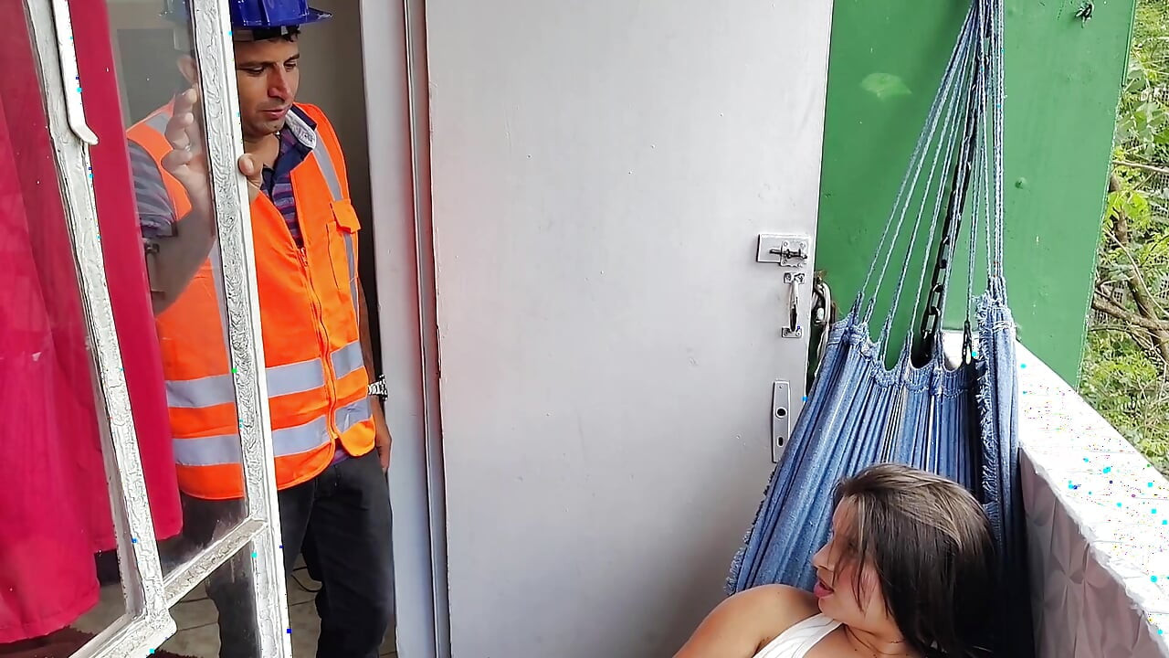 継父が南パンタナルのハンモックで継娘と性交をする