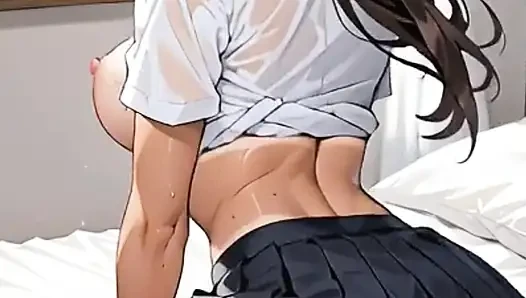 Arabe has a steamy threesome and they cum in her anus