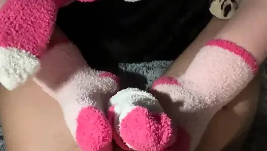 Ein Berg von Weichheit mit meinen flauschigen Socken