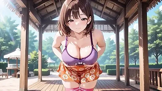Büyük memeli hentai güzellik tropikal verandada tutkuyla sekiyor - ıslak!