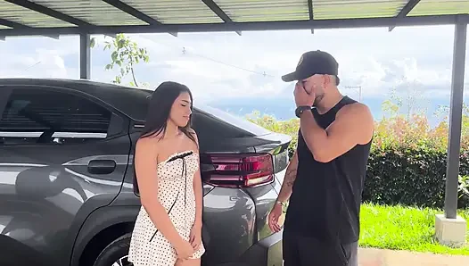After jogging I fuck beautiful girl while they are alone at their uncles' house, huge discharge in their ass
