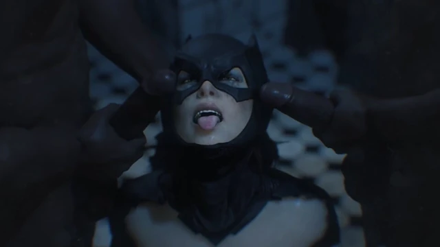 gamingarzia & Youngiesed Intense double penetration in the batcave intense hard sex with batgirl sweet intense pleasure buttocks