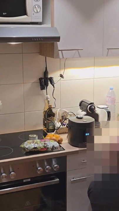 Straight Curious Guy Steven First Time Getting Fucked Bareback After Mutual Blowjob in the Kitchen | Clip 1
