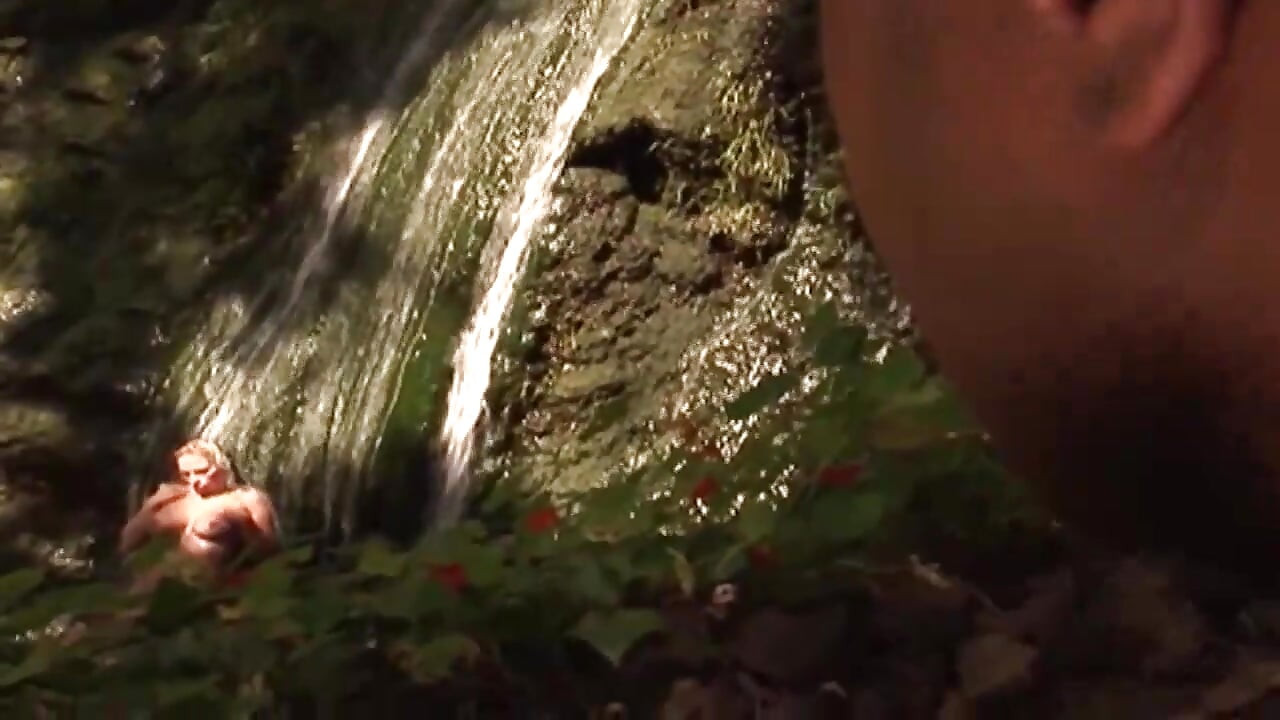 Blonde girl alone in the forest, finded out and banged by a black cock