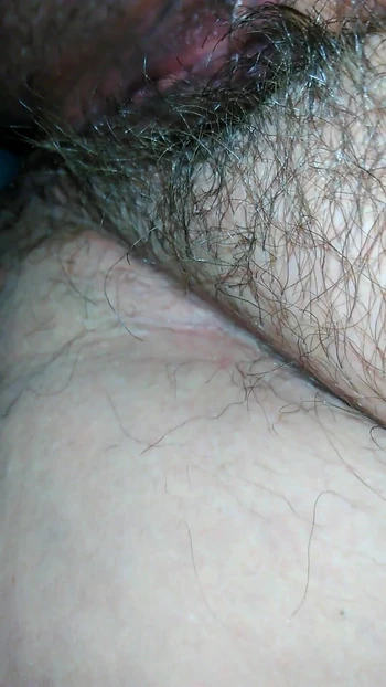 Epic moment from "Extremely hairy pussy  filmed jerking off"